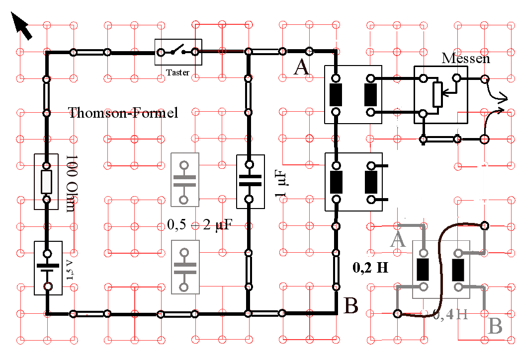 DINA4-Auflageblatt für das Leybold-Rastersteckbrett 