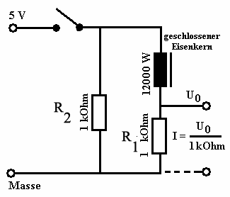 Selbstinduktion Grundschaltung
